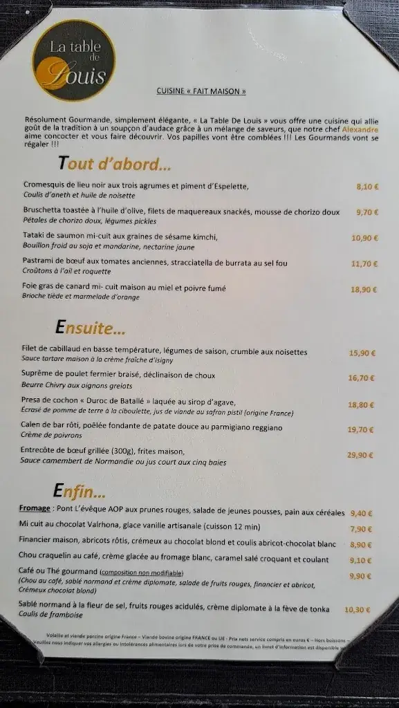 Menu_La Table De Louis_Granville_image_2