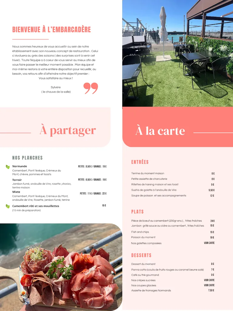 Menu_Bistrot L'Embarcadère_Granville_image_1