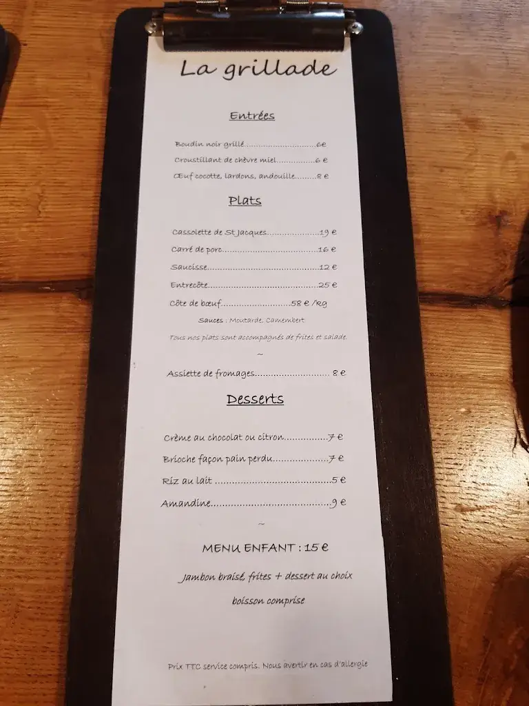 Menu_La Grillade_Bricqueville-sur-Mer_image_1