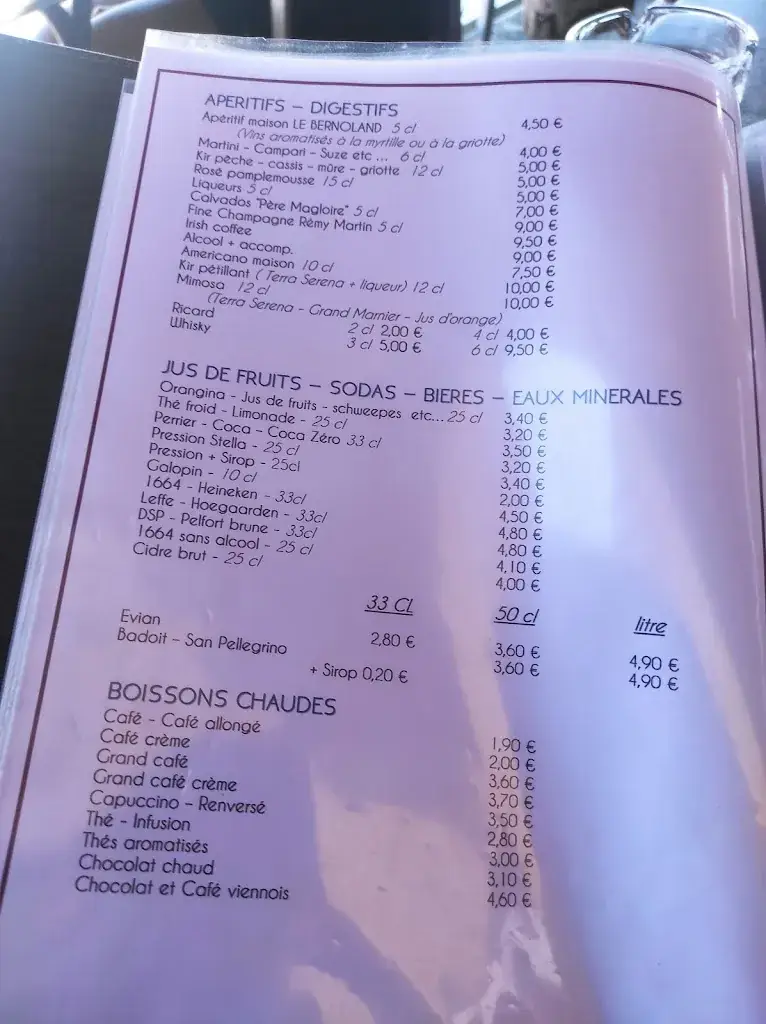 Menu_Restaurant la voile evian_Évian-les-Bains_image_3