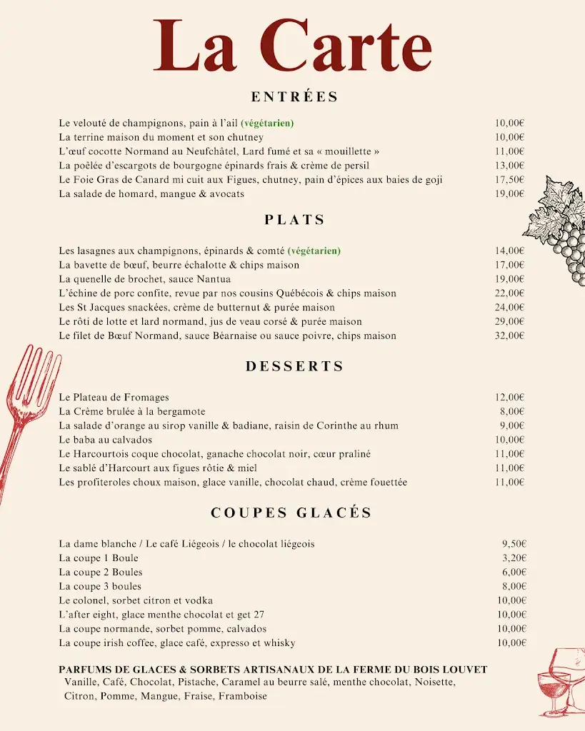 Menu_Restaurant Le Comptoir De L'arboretum_Harcourt_image_1