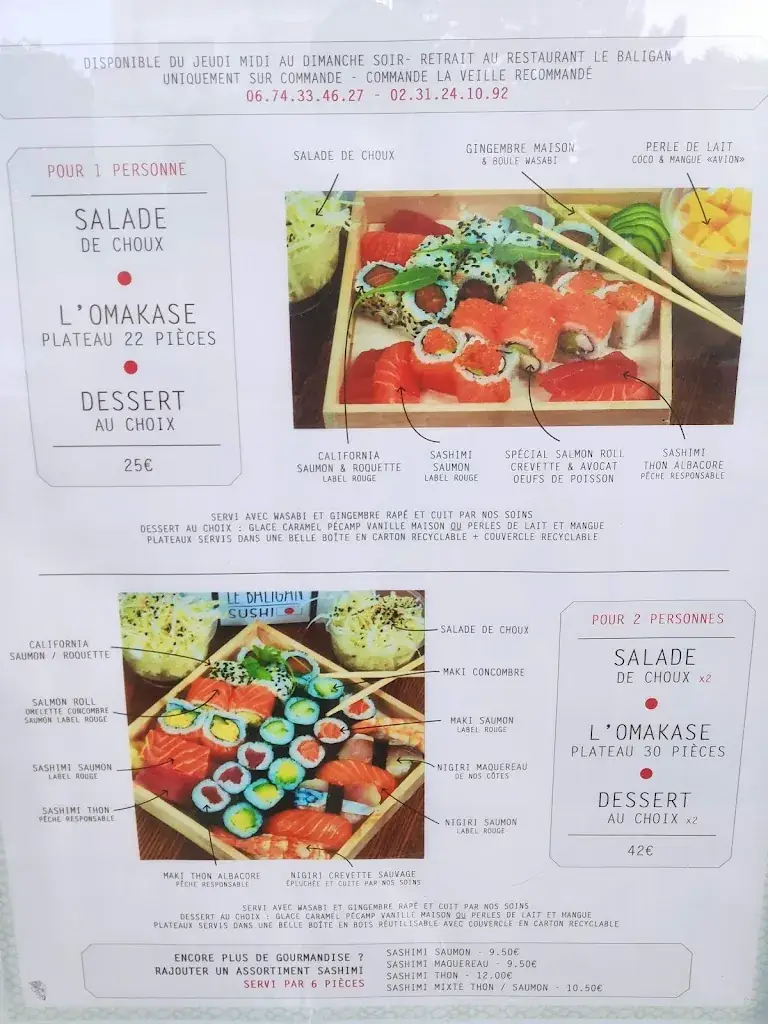 Menu_The Baligan_Cabourg_image_3