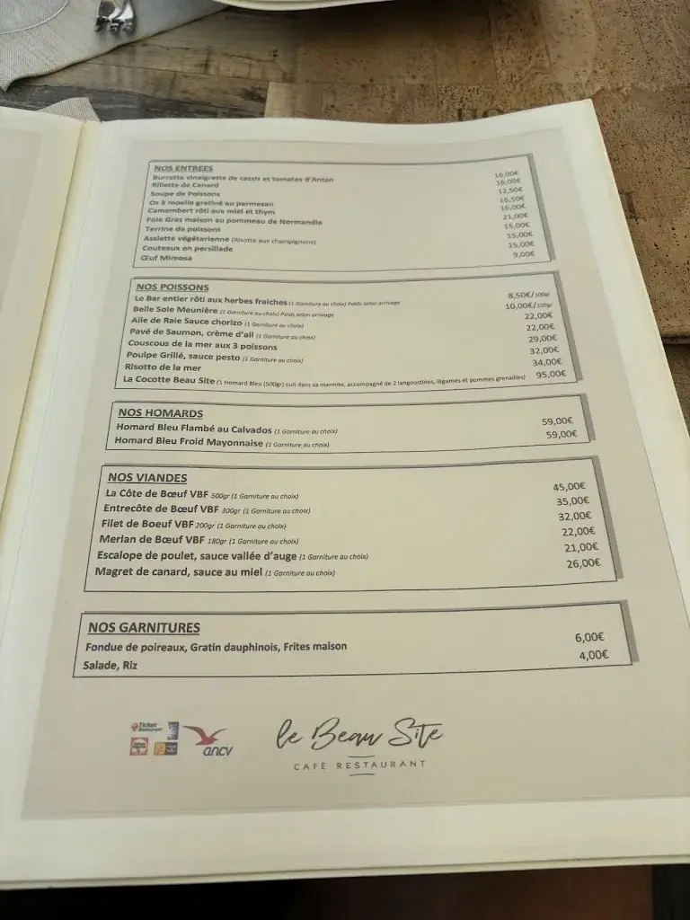 Menu_Le Beau Site_Cabourg_image_1