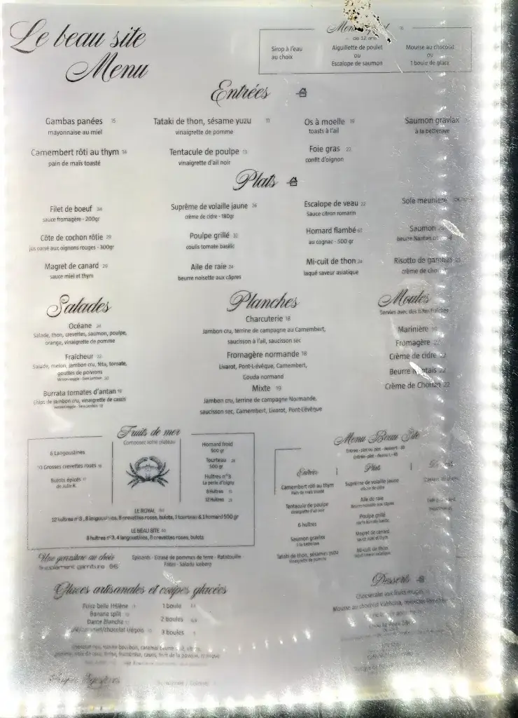 Menu_Le Beau Site_Cabourg_image_2