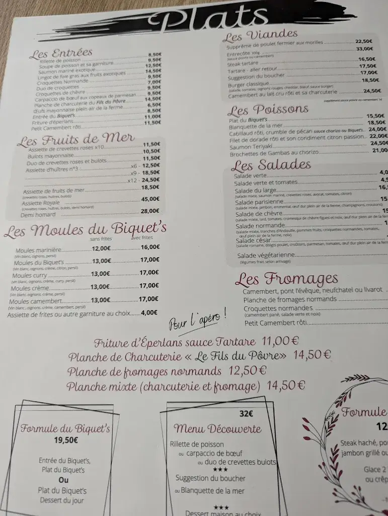 Menu_Le Biquets_Cabourg_immagine_1
