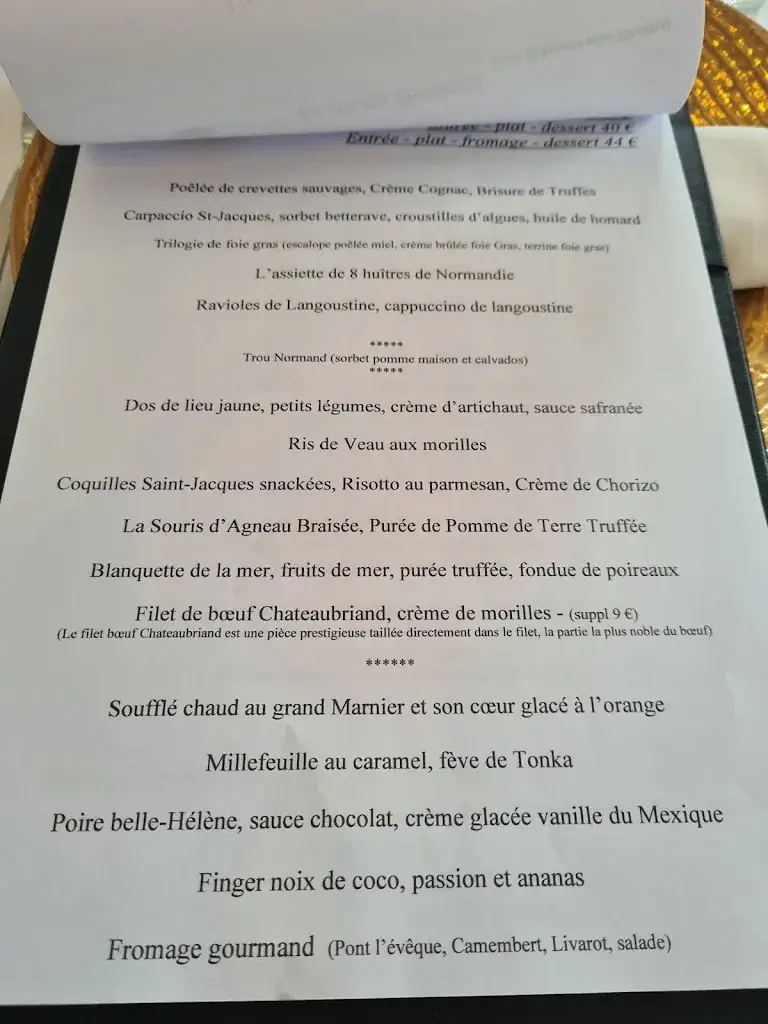 Menu_Le Bouche à Oreille_Cabourg_immagine_2