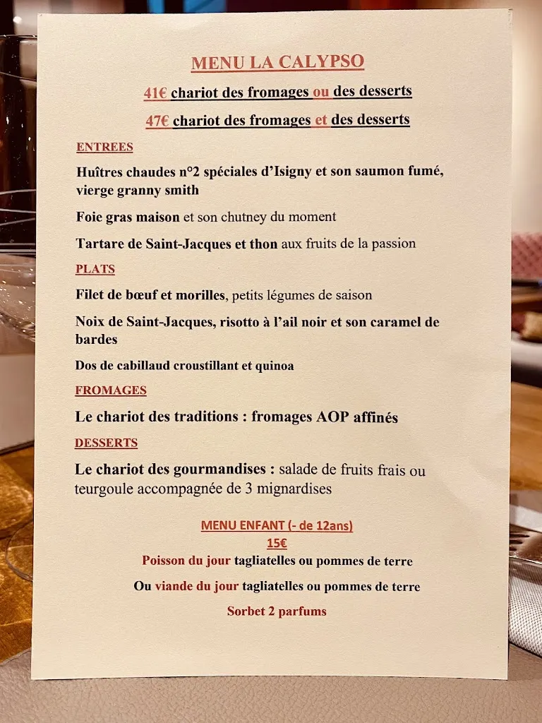 Menu_La Calypso_Cabourg_image_1