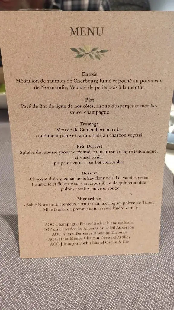 Menü_Stéphane Carbone Restaurant_Caen_Bild_1