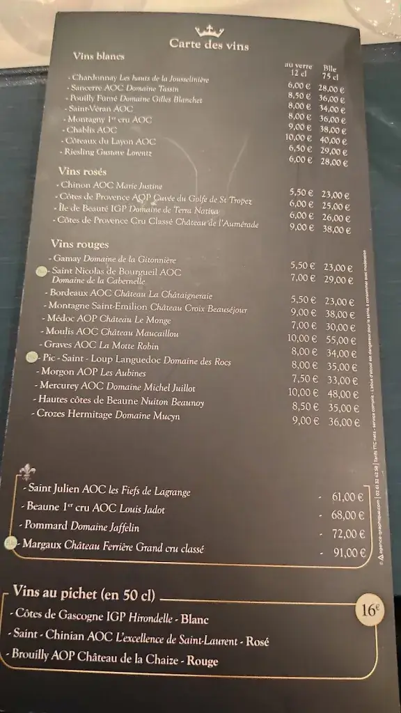 Menu_Monsieur Louis_Caen_image_1