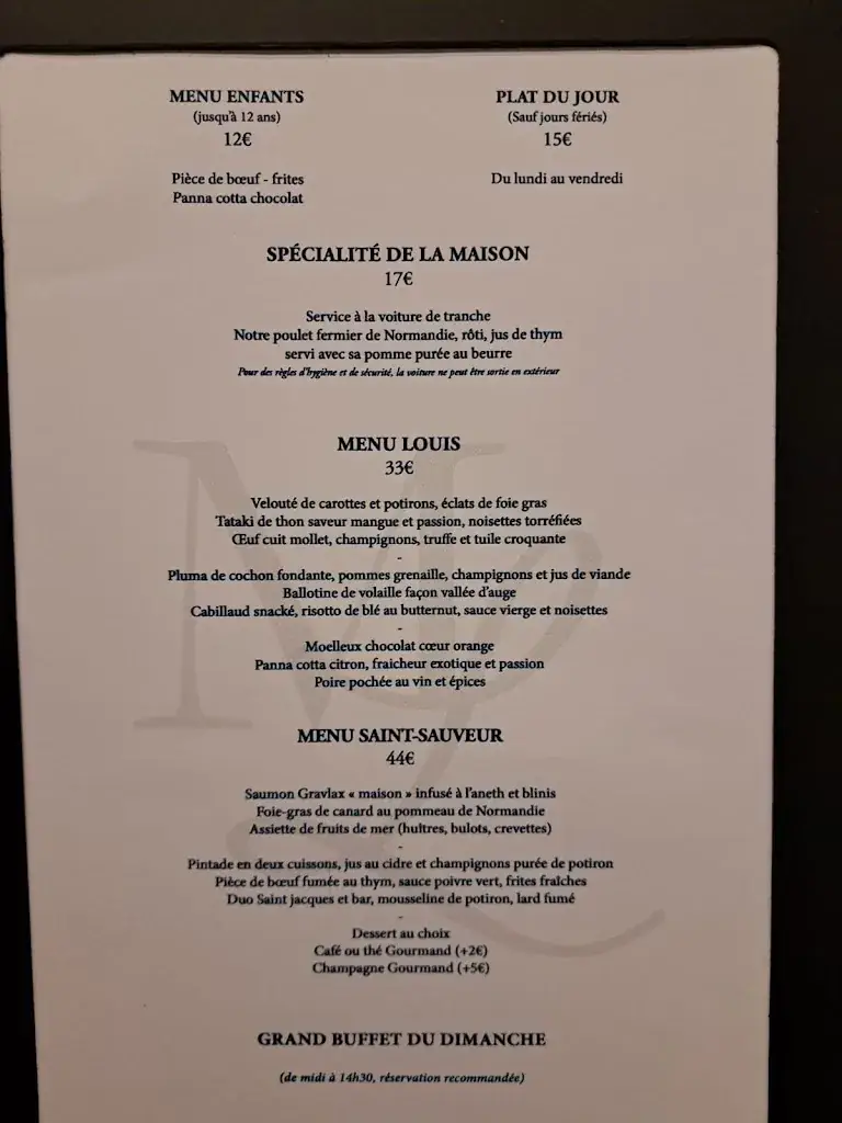 Menu_Monsieur Louis_Caen_image_2