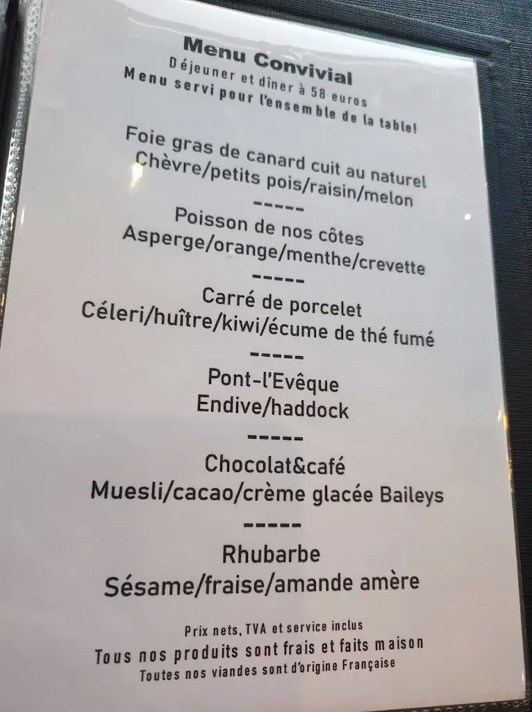 Menu_La table d'hôtes_Ouistreham_image_1