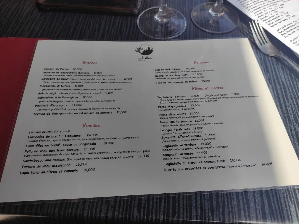 Menu_La Trattoria_Caen_image_1