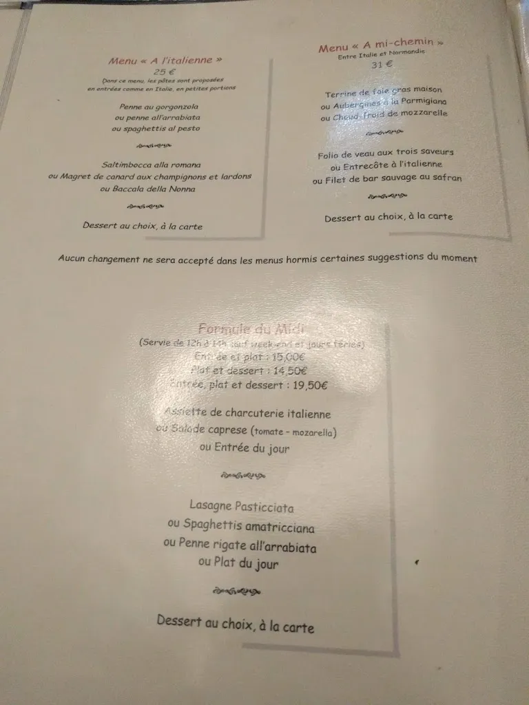 Menu_La Trattoria_Caen_image_3