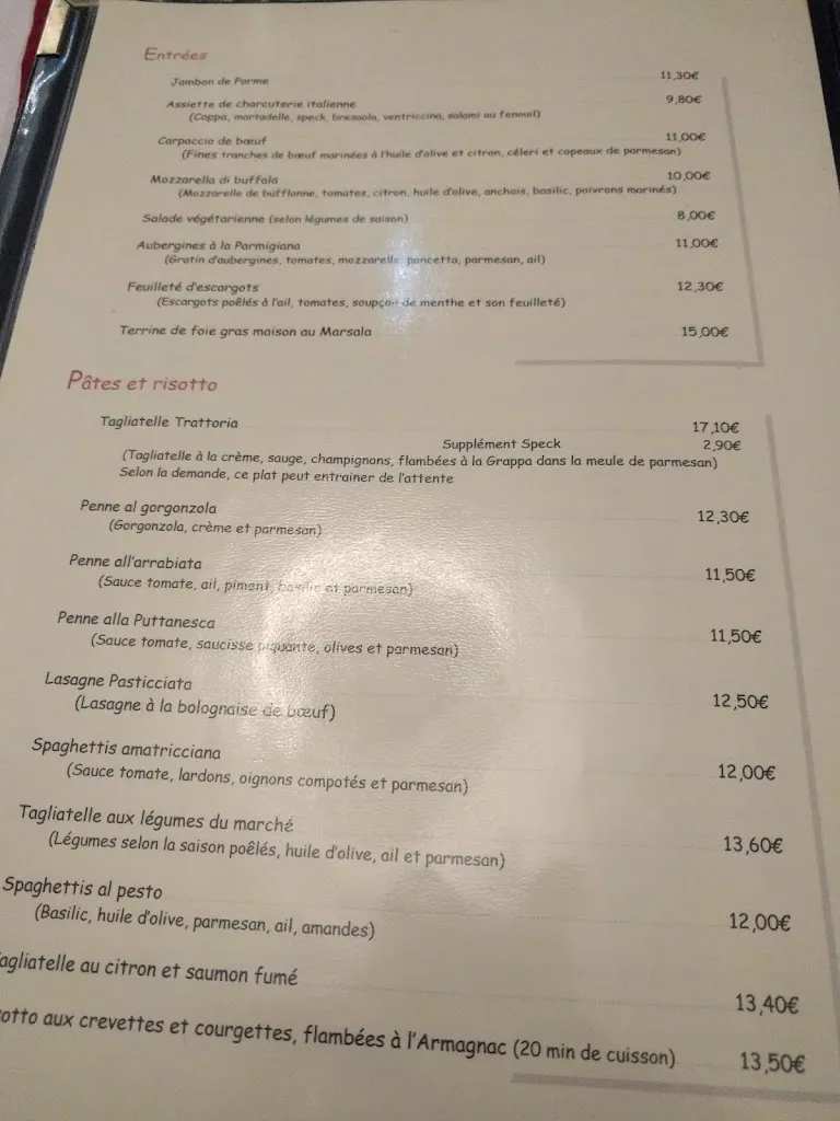 Menu_La Trattoria_Caen_image_4