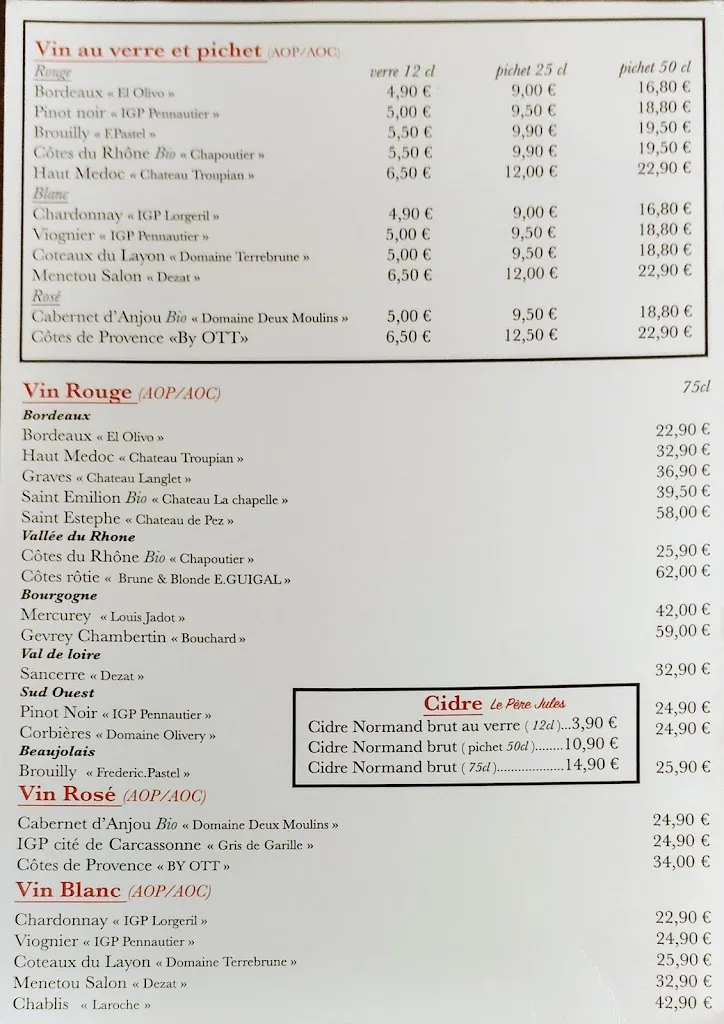 Menu_El Olivo_Caen_image_1