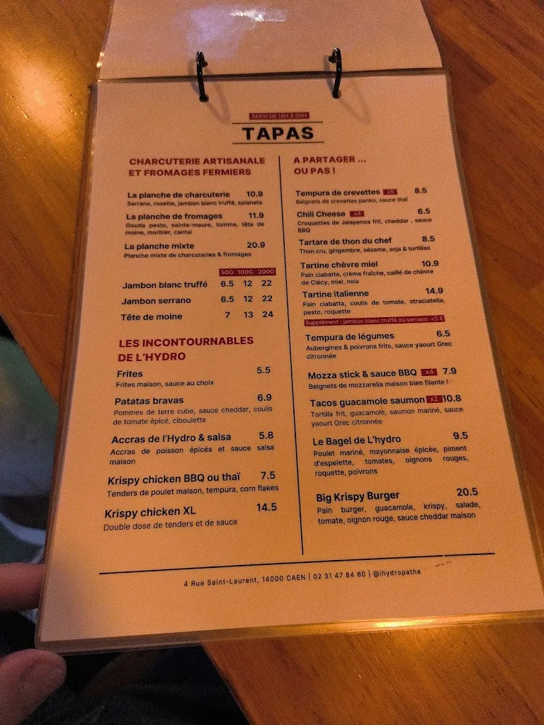 Menu_L'Hydropathe_Caen_image_1