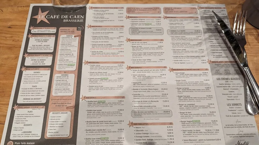 Menu_Café de Caen_Caen_image_2