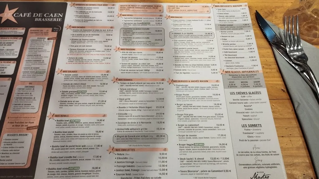 Menu_Café de Caen_Caen_image_4