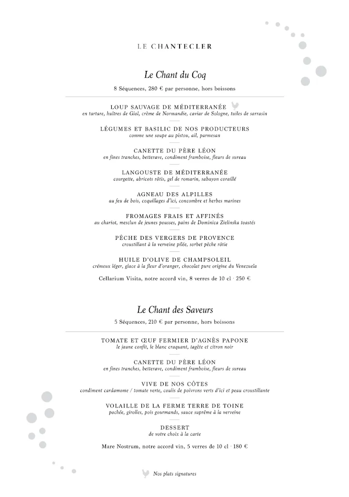 Menu_Le Chantecler_Nice_image_1