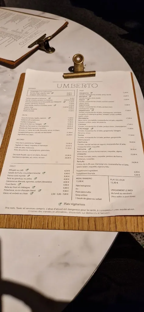 Menu_Umberto - Casino d'Evian_Évian-les-Bains_image_4