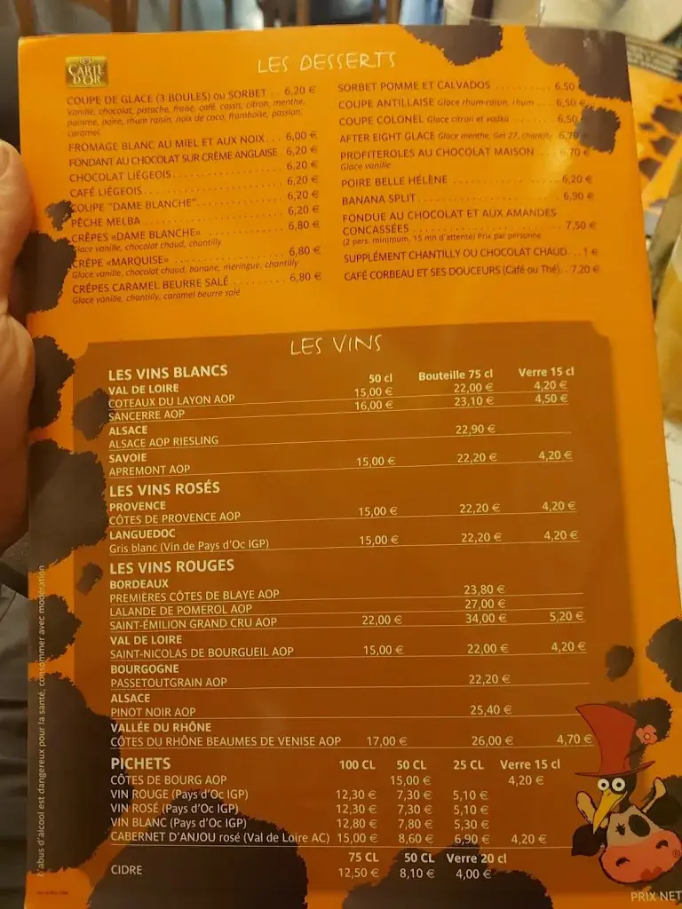 Menu_Maitre Corbeau Mondeville_Mondeville_image_3