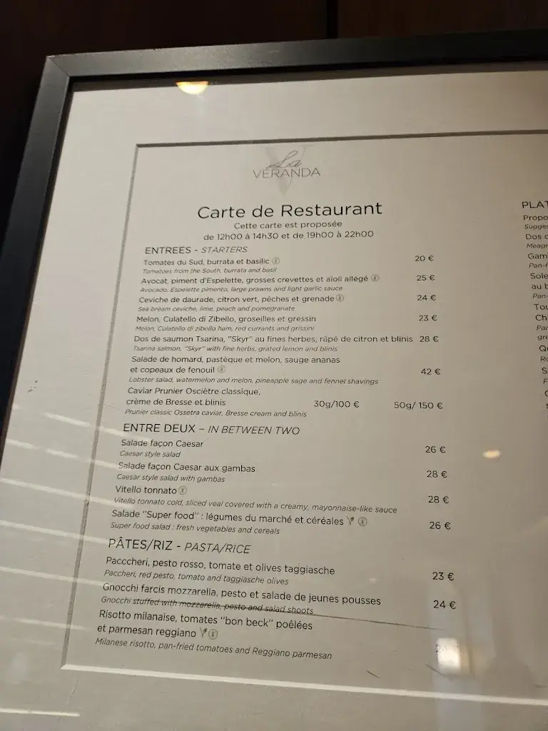 Menu_La Véranda - Hôtel Royal_Évian-les-Bains_image_3