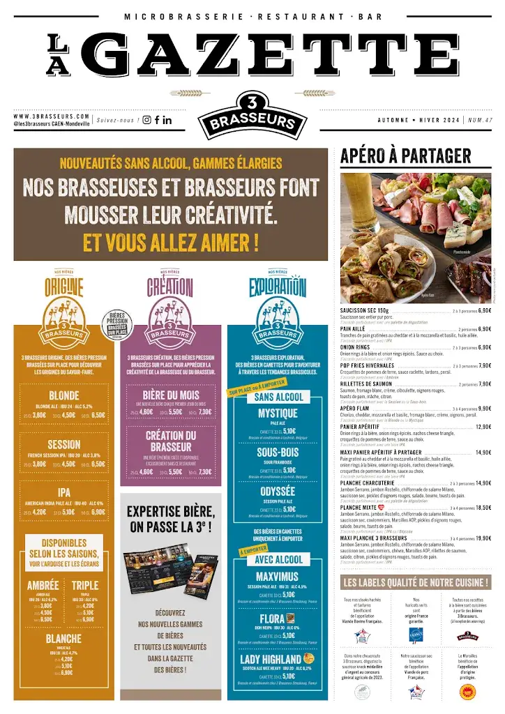 Menu_3 Brasseurs Caen - Mondeville_Mondeville_immagine_3