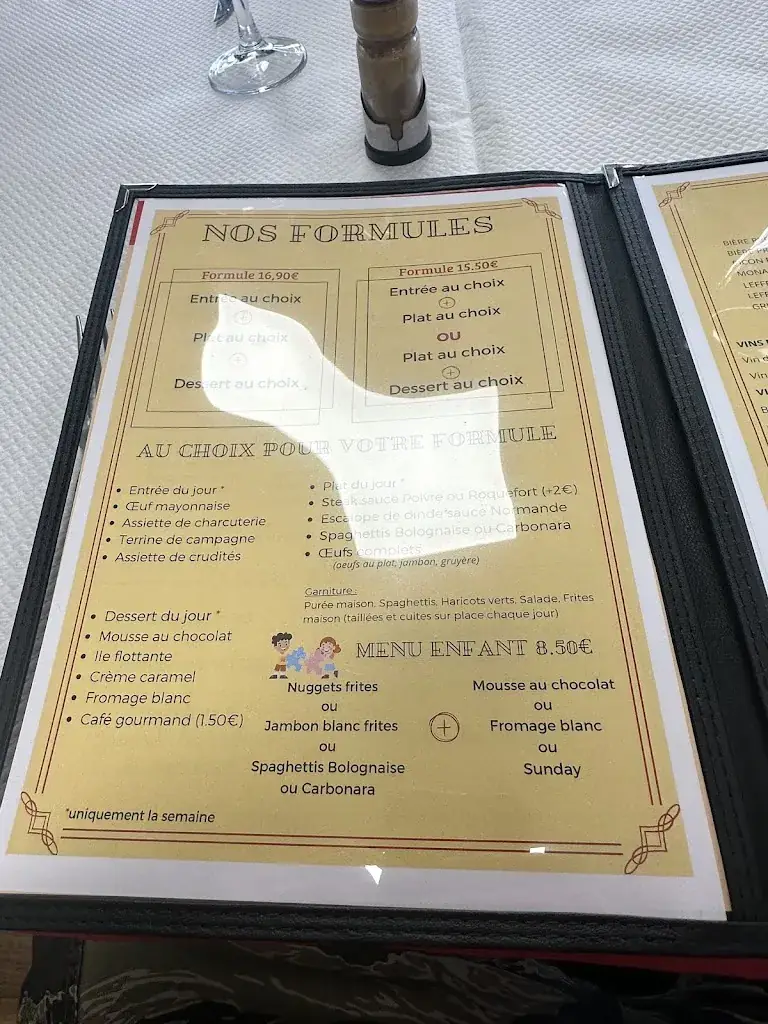 Menu_La Cascade_Cany-Barville_image_1