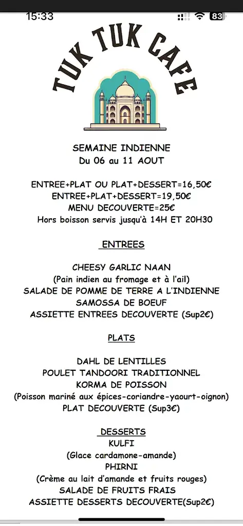 Menü_TUK TUK CAFE_Cany-Barville_Bild_4