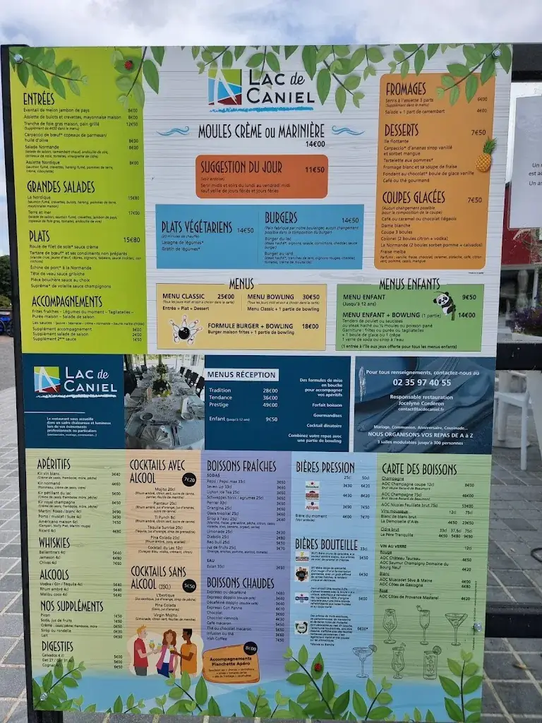 Menu_Restaurant du Lac de Caniel_Vittefleur_image_1