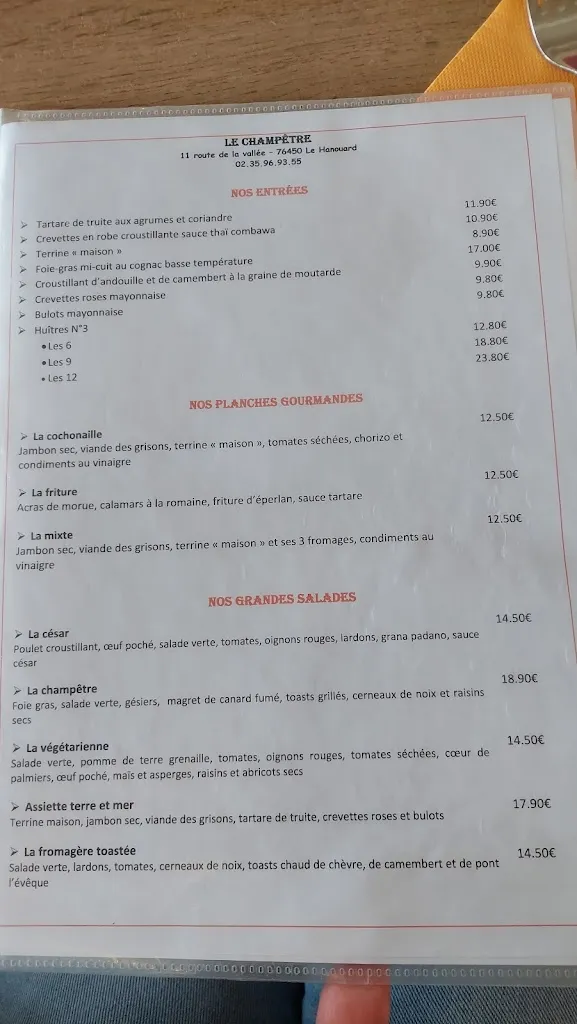 Menu_Le Champêtre par EDDIE_Hanouard_image_1
