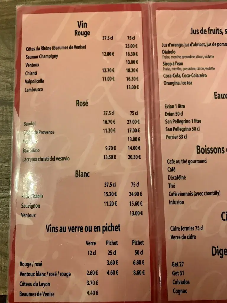 Menu_Pizzeria du Panorama la Tarantine_Canteleu_image_1