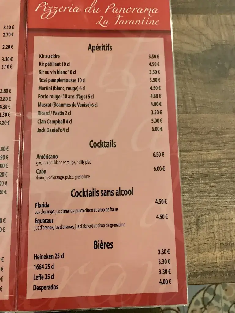 Menu_Pizzeria du Panorama la Tarantine_Canteleu_image_4