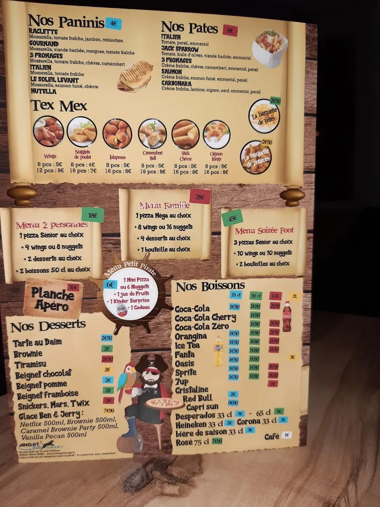 Menu_La Pizza Du Pirate (Rouen-M.I.N)_Rouen_image_3