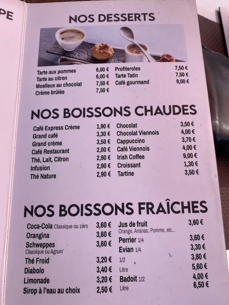 Menu_Restaurant La Croisière_Évian-les-Bains_image_4