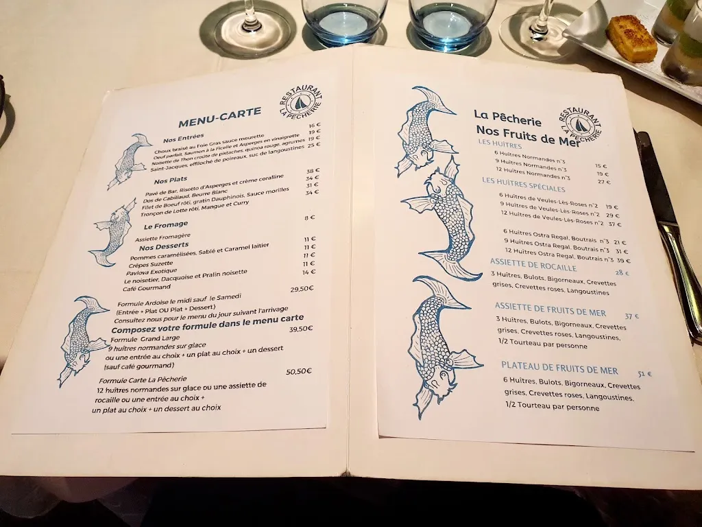 Menu_La Pêcherie_Rouen_immagine_1