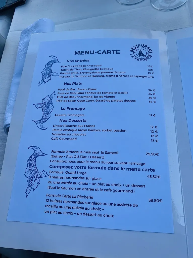 Menu_La Pêcherie_Rouen_immagine_4
