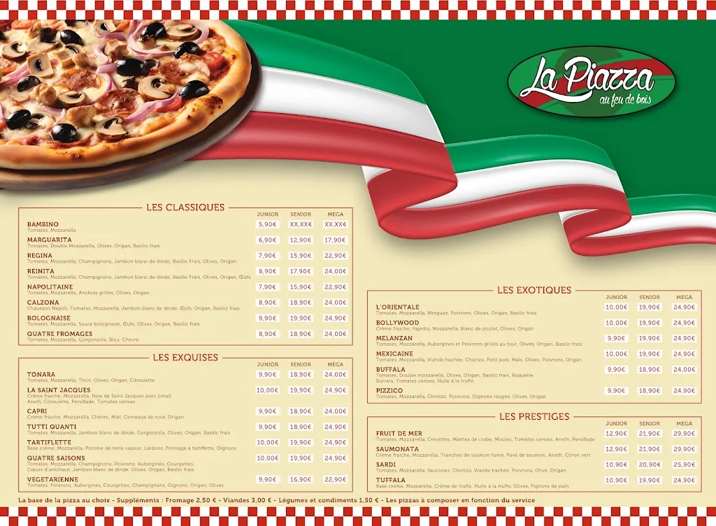 Menu_La Piazza au feu de bois_Rouen_image_1