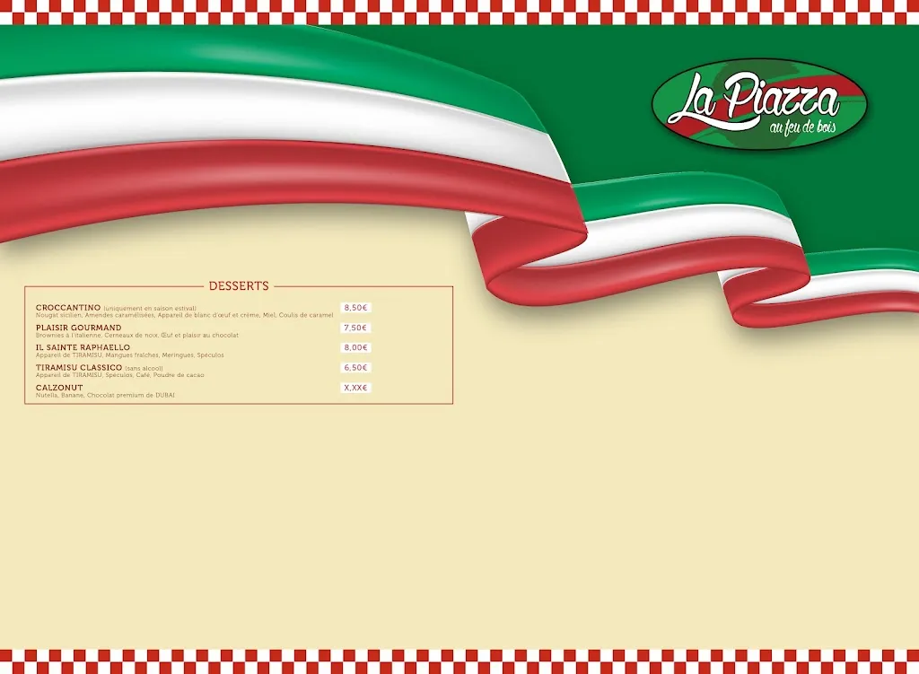 Menu_La Piazza au feu de bois_Rouen_image_2