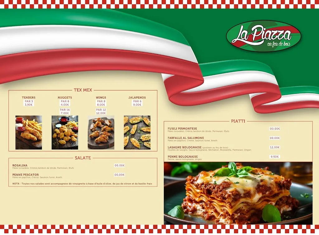 Menu_La Piazza au feu de bois_Rouen_image_3