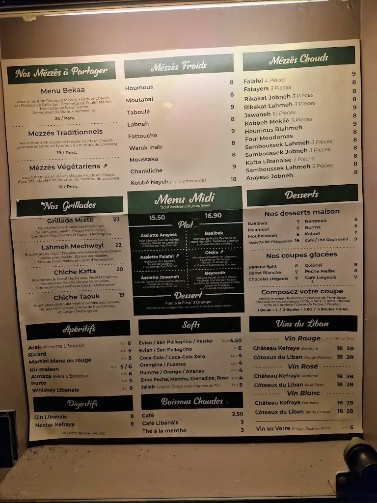 Menu_La Bekaa_Rouen_image_1