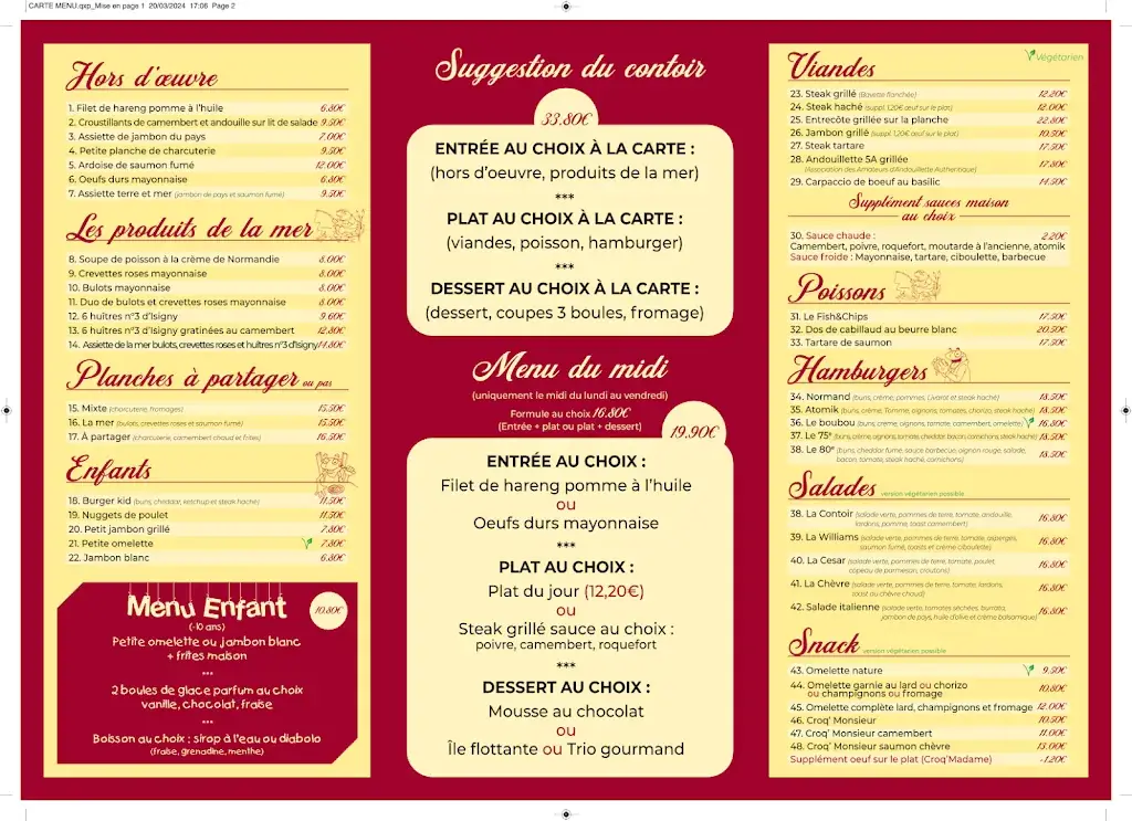 Menu_Contoir des Marais_Carentan-les-Marais_image_1