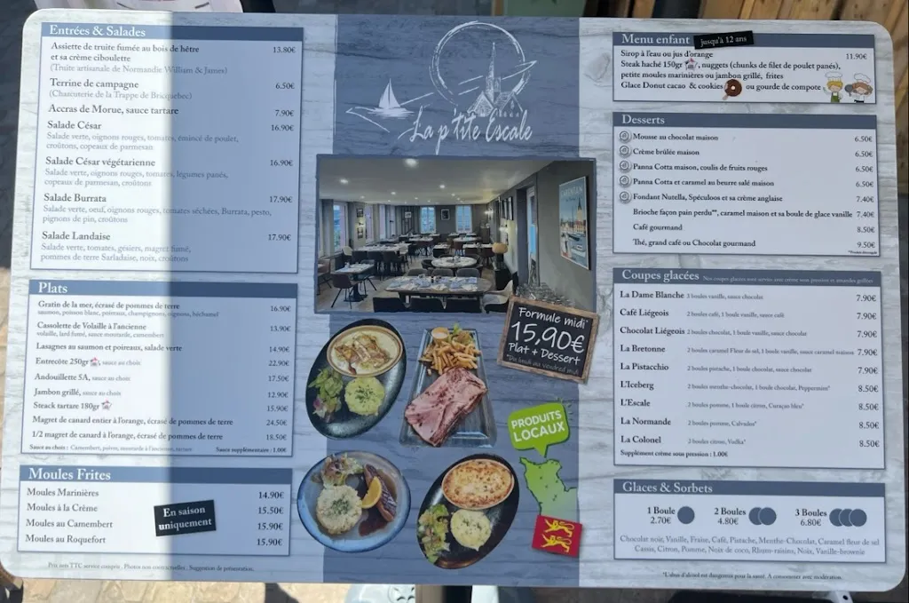Menu_La p'tite escale carentan_Carentan-les-Marais_image_1