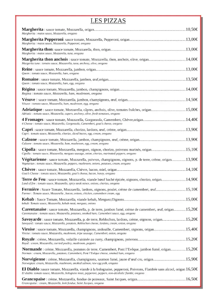 Menu_Restaurant Pizzeria des Arcades_Carentan-les-Marais_image_3