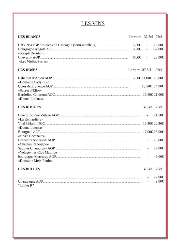 Menu_Restaurant Pizzeria des Arcades_Carentan-les-Marais_image_4