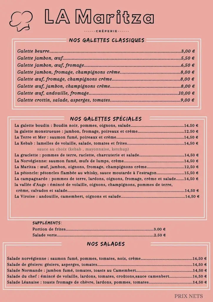 Menu_Grill - Crêperie 