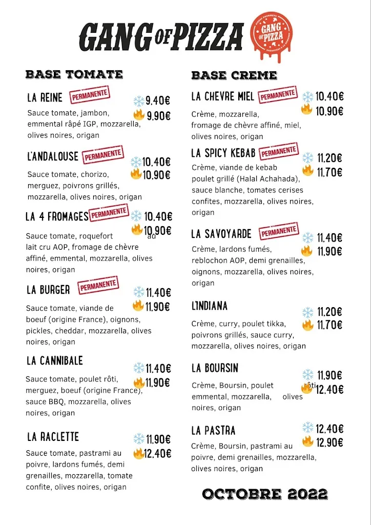 Menu_Gang Of Pizza_Carentan-les-Marais_image_1