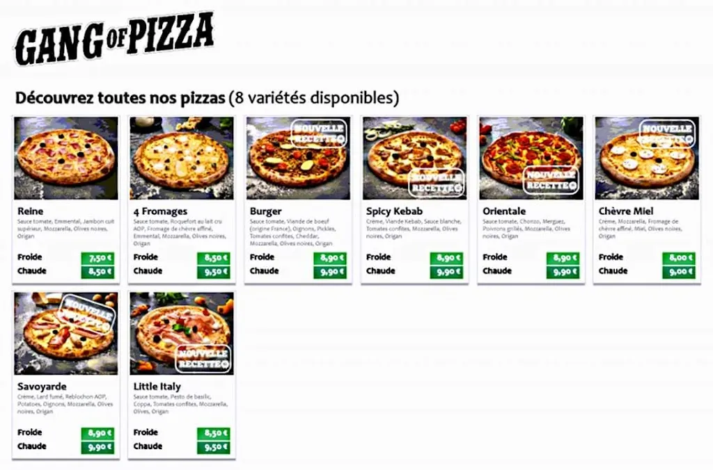 Menu_Gang Of Pizza_Carentan-les-Marais_image_4
