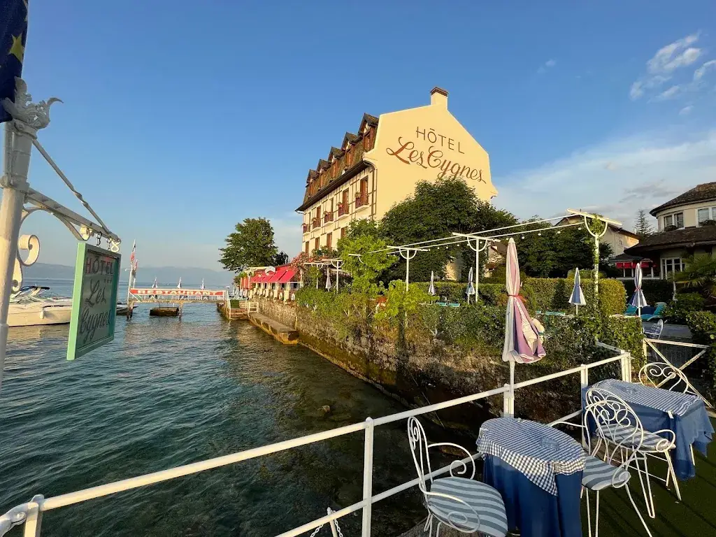 Hôtel Restaurant Les Cygnes restaurant in Évian-les-Bains