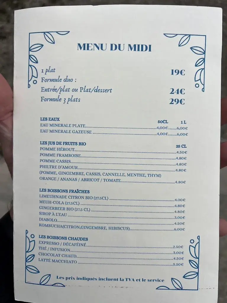 Menu_Domaine Utah Beach - Le restaurant 